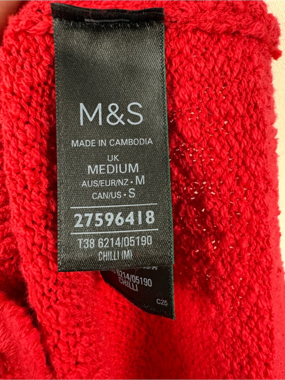 Mark & spencer Cotton Rich Textured Cropped Cardigan size M - Picture 8 of 9